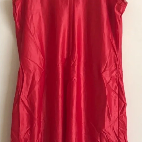 Vintage long red slip, new without tags, size L - Picture 3 of 5
